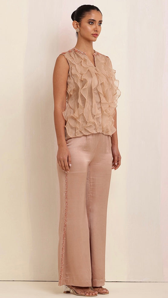 Embroidered Ruffle Grace