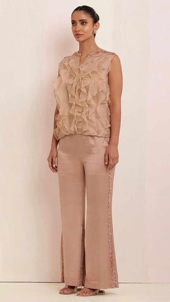 Embroidered Ruffle Grace