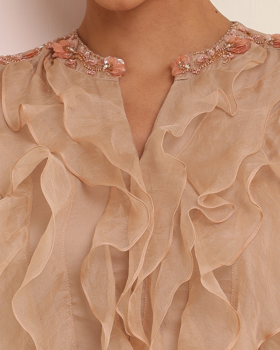 Embroidered Ruffle Grace