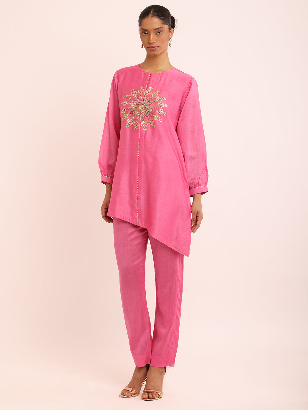 R PINK KURTA & R PINK PANTS