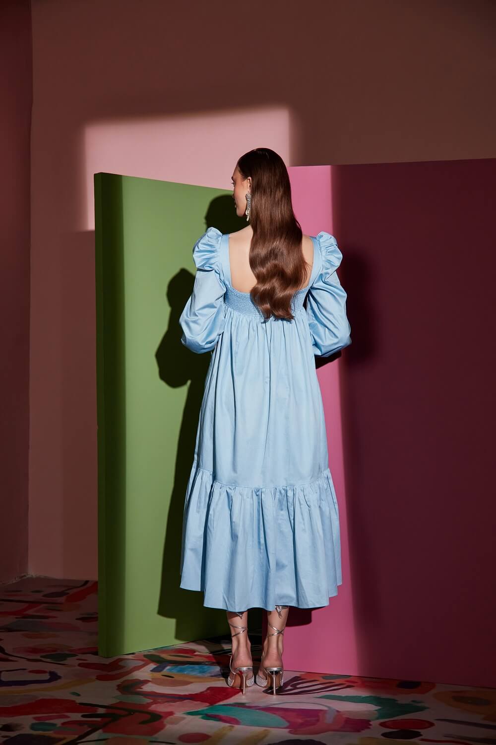 PUFF SLEEVED DRESS – SM38-B