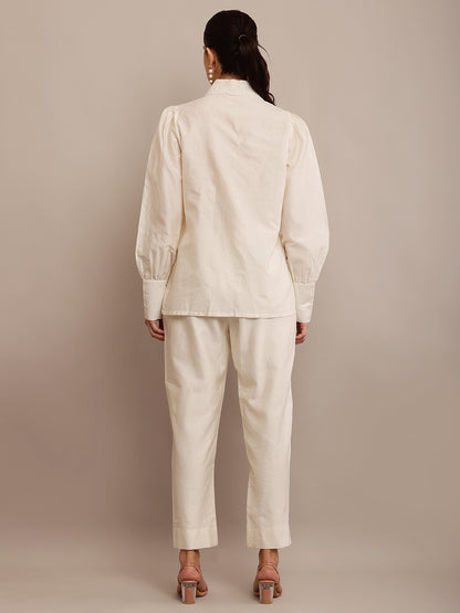 COLLAR PEARL TOP & PANT