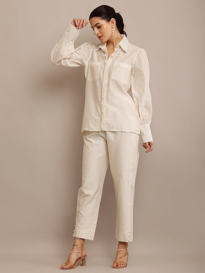 COLLAR PEARL TOP & PANT