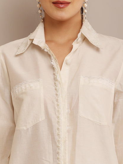 COLLAR PEARL TOP & PANT