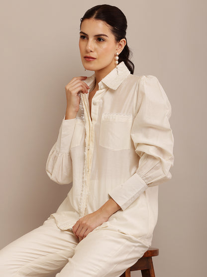COLLAR PEARL TOP & PANT