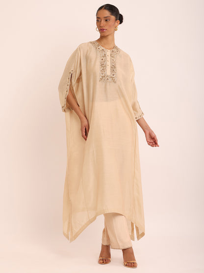 IVORY KAFTAN DRESS