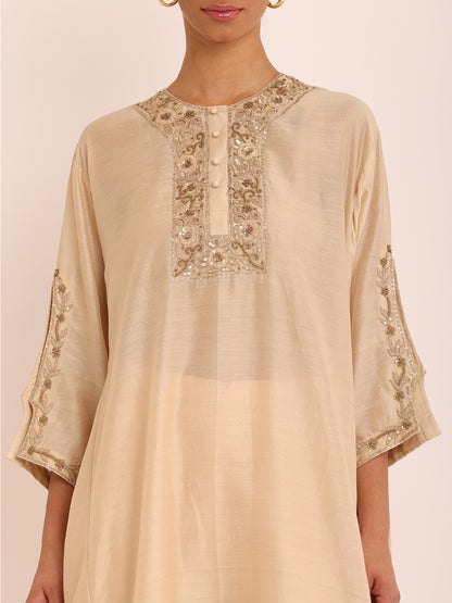 IVORY KAFTAN DRESS