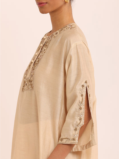 IVORY KAFTAN DRESS