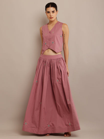 ONION PINK TOP & SKIRT