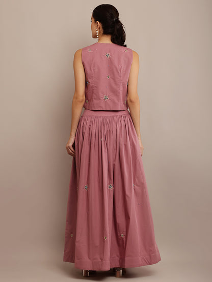 ONION PINK TOP & SKIRT