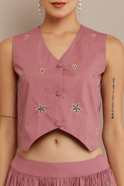 ONION PINK TOP & SKIRT