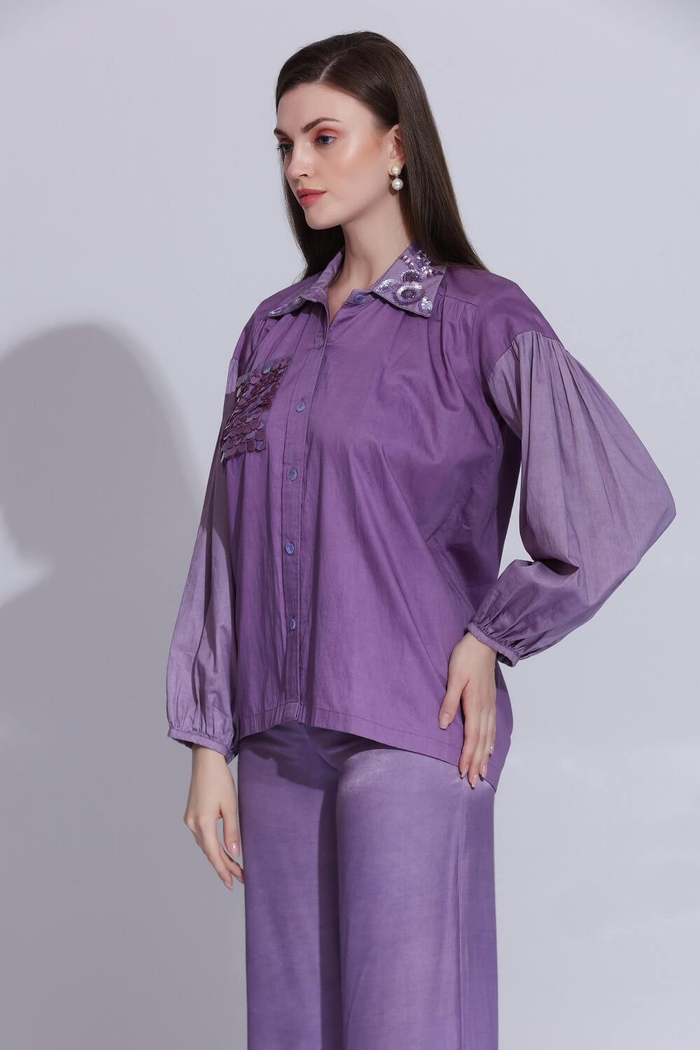 COLLAR EMBROIDERED SHIRT – SM-65