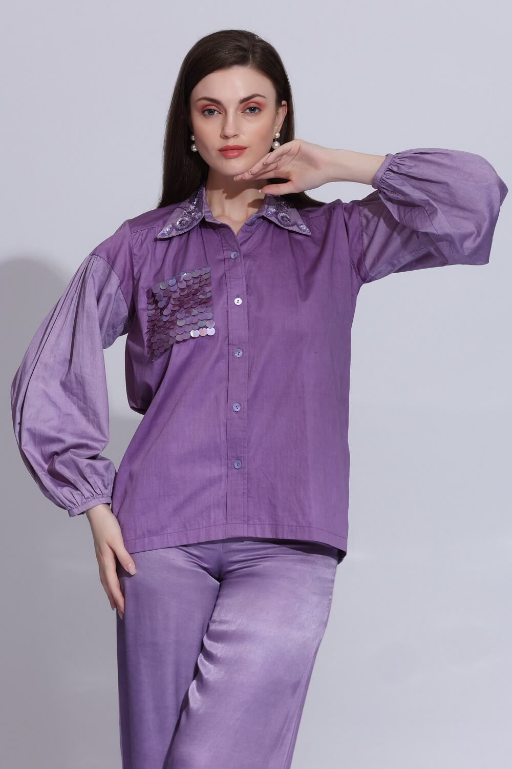 COLLAR EMBROIDERED SHIRT – SM-65