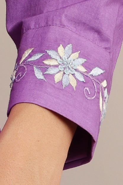 PLUMERIA LILAC DRESS