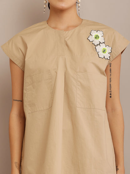 NEON FLORAL KHAKI TOP & PANT