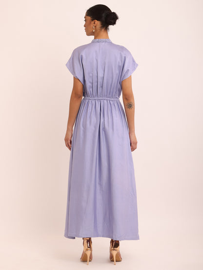 ELASTIC LILAC DRESS