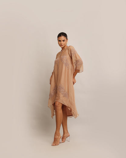 Mocha Organza Kurta