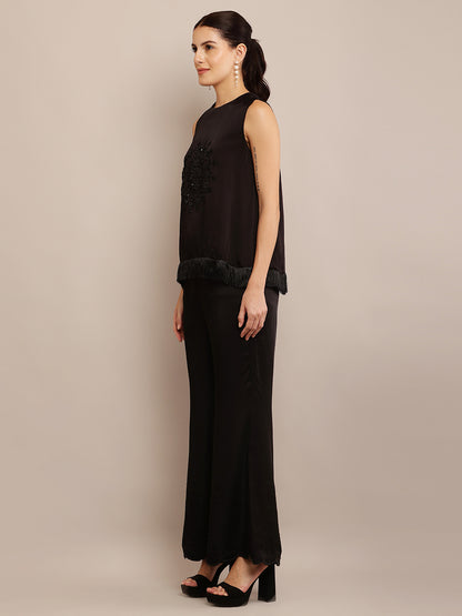 BLACK TASSEL TOP & PANT