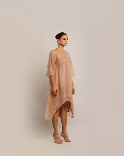 Mocha Organza Kurta