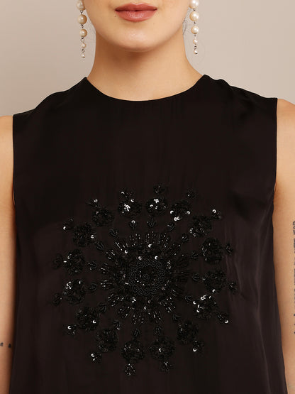 BLACK TASSEL TOP & PANT