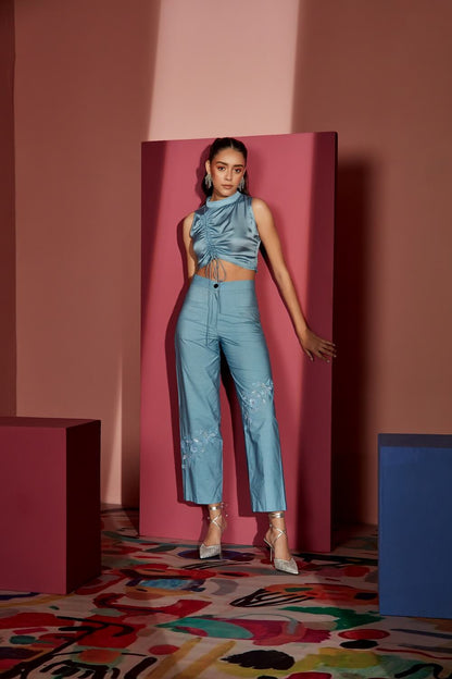 STRING TOP & FLORAL PANT – SM22