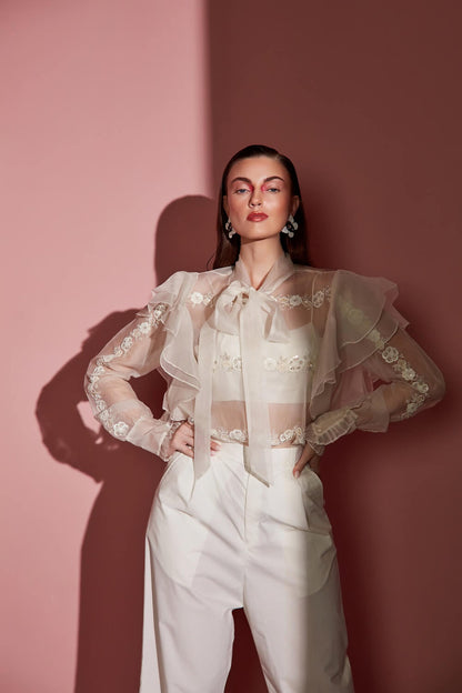 RUFFLED BLOUSE – SM09-W