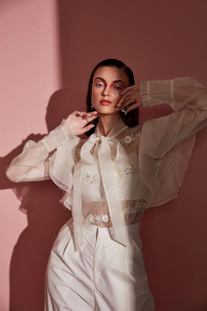 RUFFLED BLOUSE – SM09-W