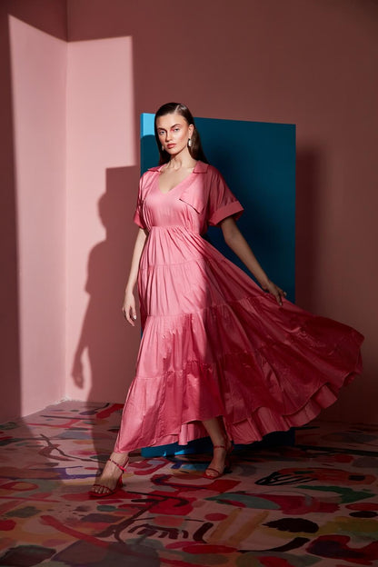 FLAT COLLAR DRESS – SM37-P