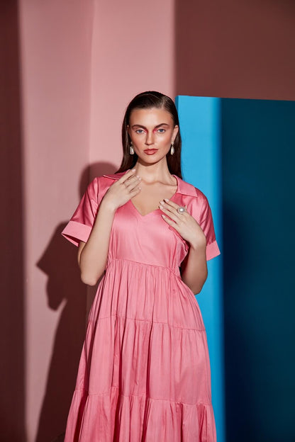 FLAT COLLAR DRESS – SM37-P