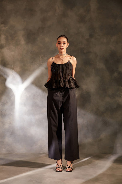 PEPLUM PLEATED BLOUSE – SM16