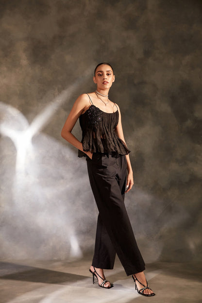 PEPLUM PLEATED BLOUSE – SM16