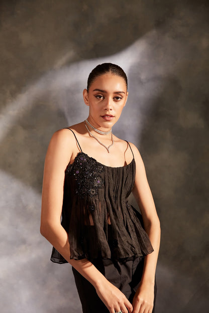 PEPLUM PLEATED BLOUSE – SM16