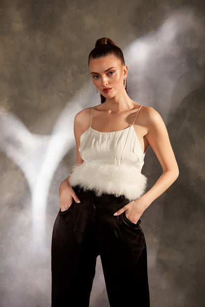 FEATHER CROP TOP – SM20