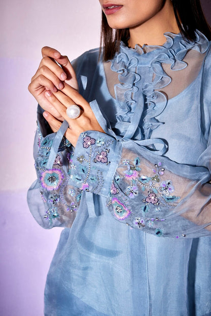 COLLAR FRILL TOP & PANTS – AW53