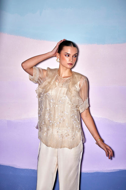BLOOM TOP & SCALLOP PANTS – AW61