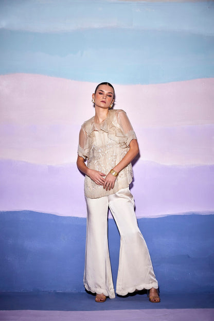 BLOOM TOP & SCALLOP PANTS – AW61