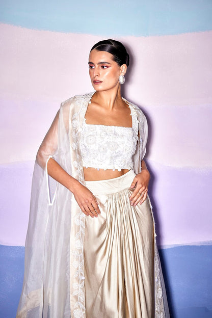 APRICOT CROP TOP & CAPE – AW96