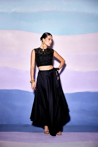 FLORAL – B CROP TOP & SKIRT – AW11