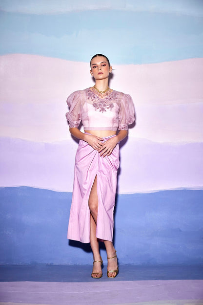 BEGONIA SLIT SKIRT & CROP TOP – AW15