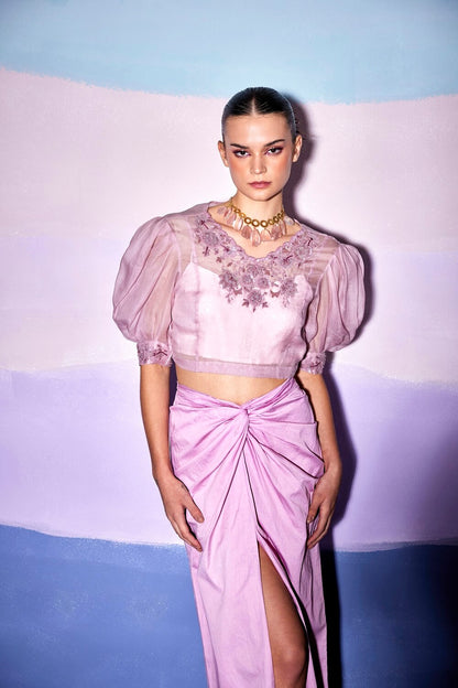 BEGONIA SLIT SKIRT & CROP TOP – AW15