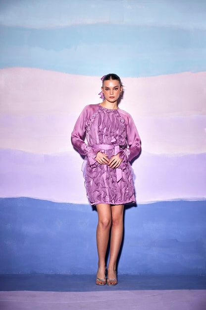 FRONT RUFFLE DRESS – AW42