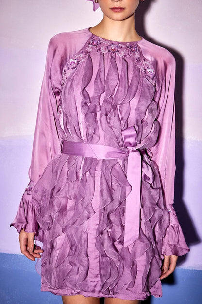 FRONT RUFFLE DRESS – AW42